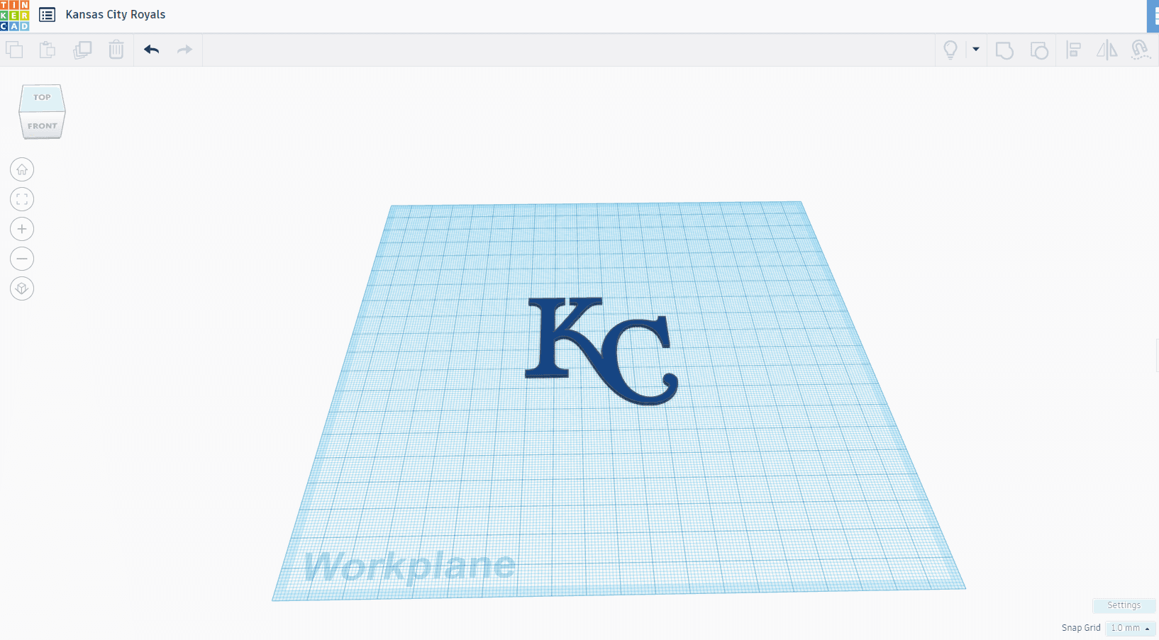 Kansas City Royals Logo 3d model