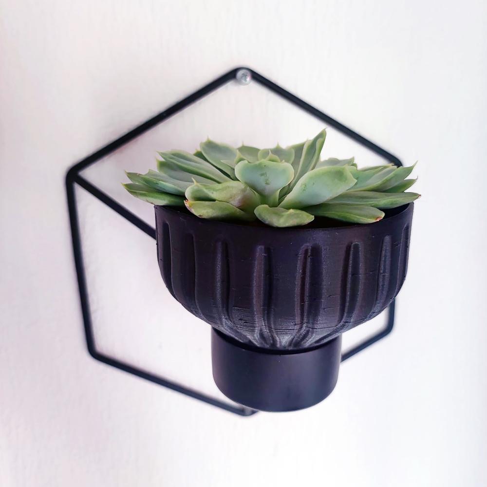 Wall-Mounted Planter Pot for Candle Holder 3d model