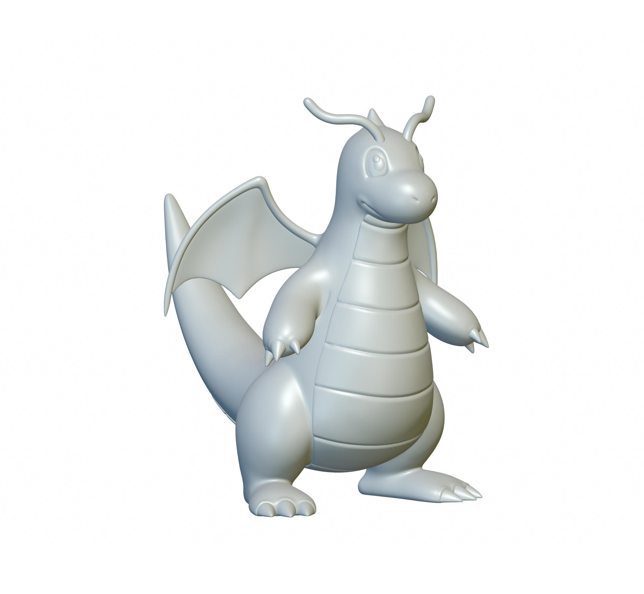 Pokemon Dragonite #149 - Optimized for 3D Printing 3d model