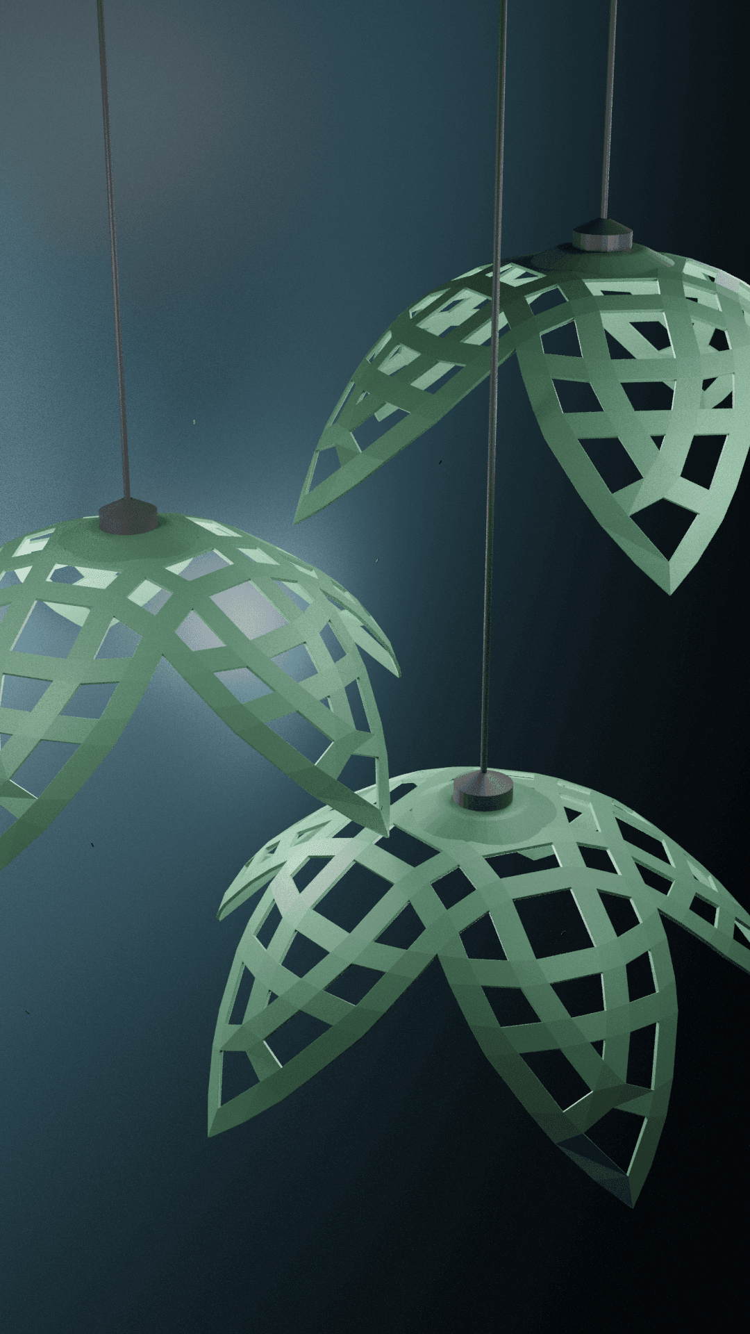 simple leafs light shade natural  3d model