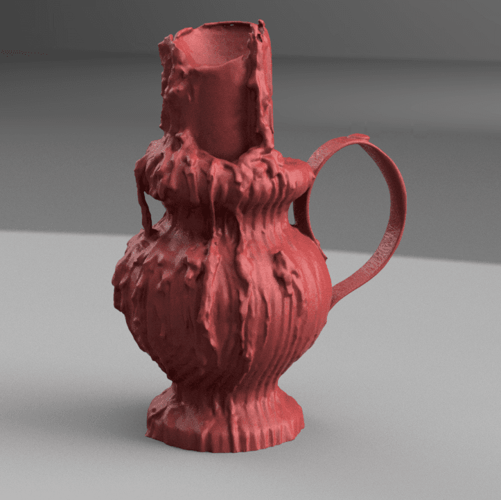 old candle 3d model