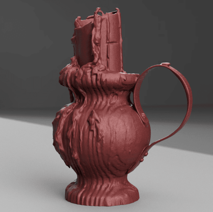 old candle 3d model