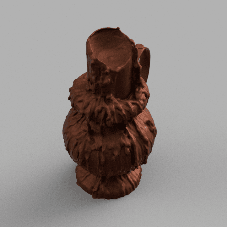 old candle 3d model