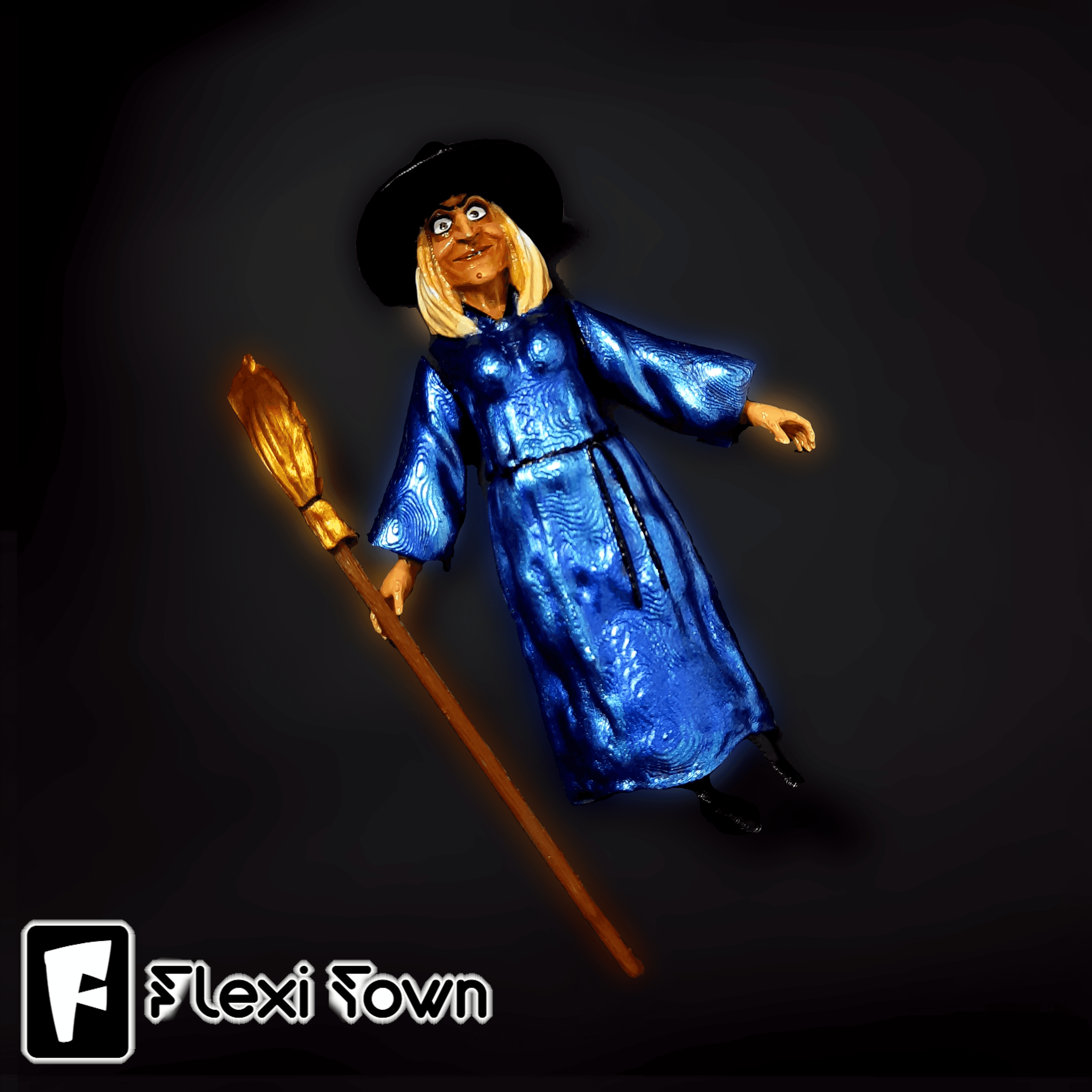 Flexi Print-in-Place Witch  3d model