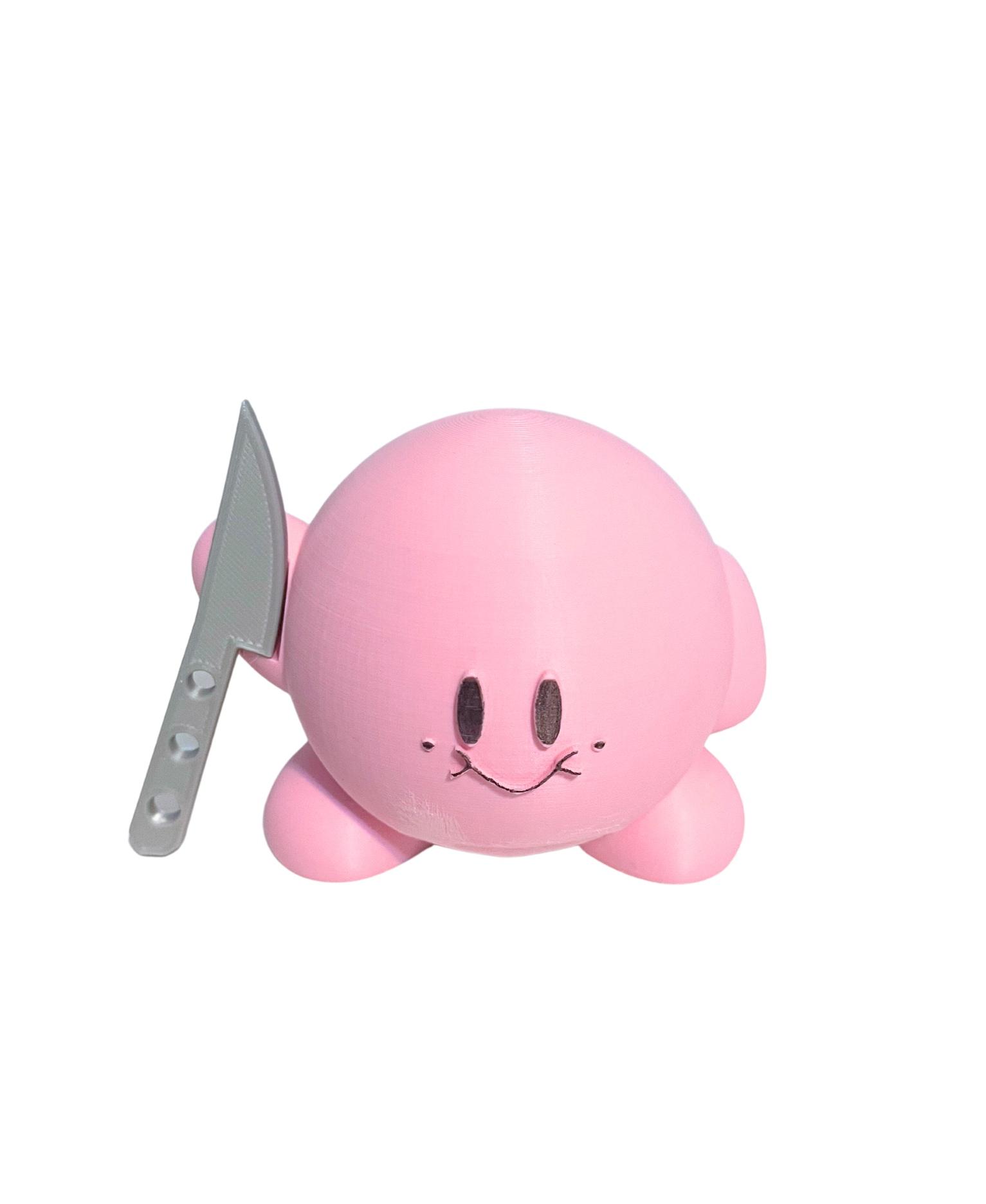 kirby with a knife - Hi - 3d model