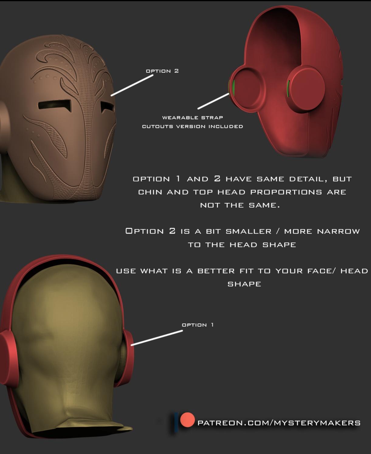 Jedi Temple guard mask 3d model