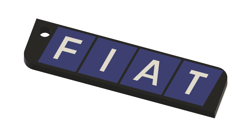 Keychain: Fiat I 3d model