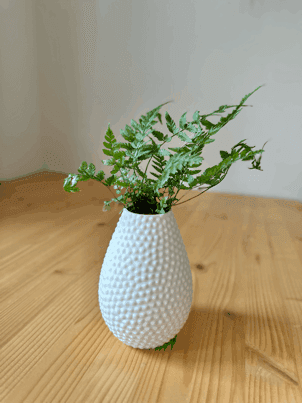 Drop bubbly textured vase / planter 3d model