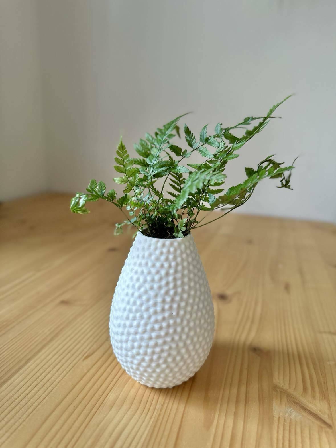 Drop bubbly textured vase / planter 3d model