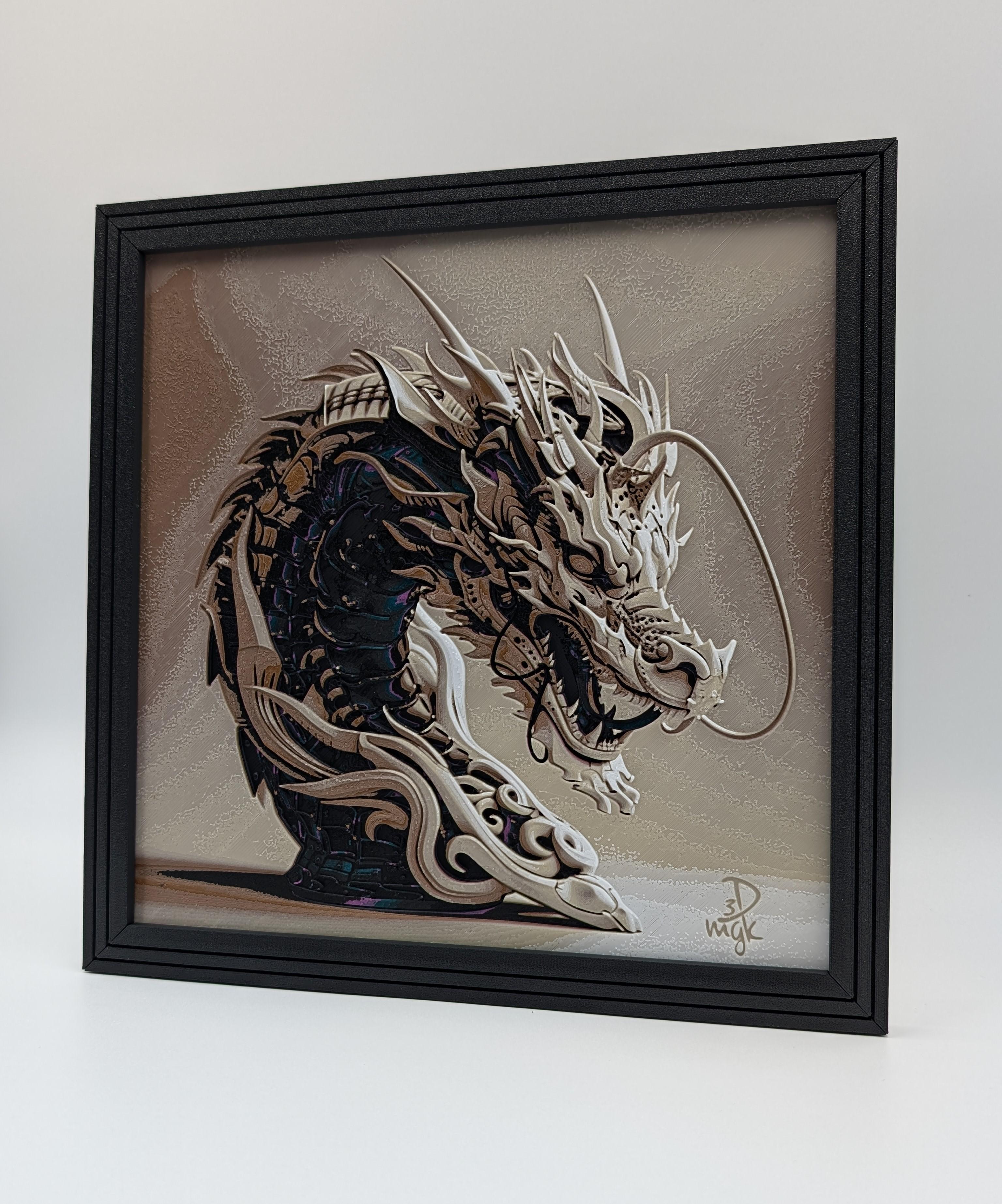 Dragon Borg - Hueforge Print 3d model