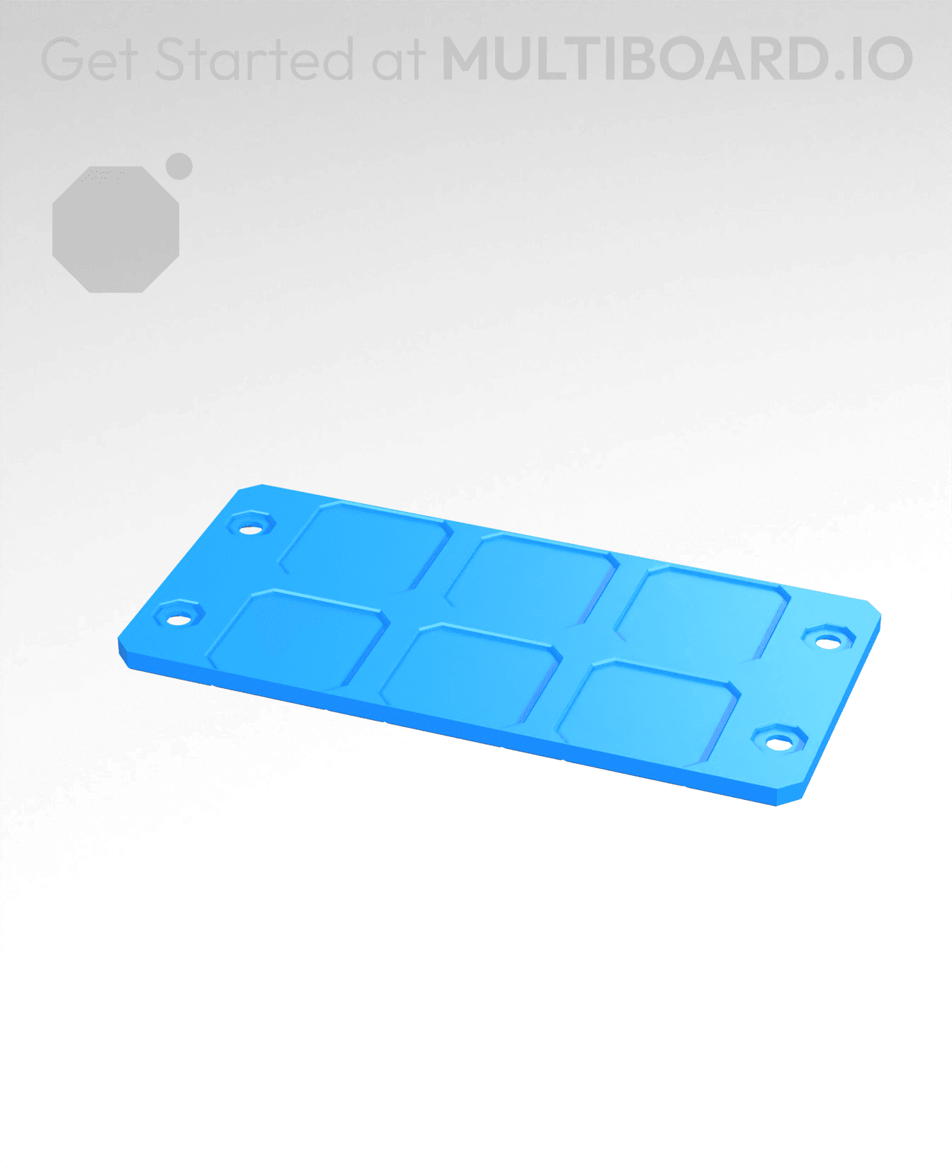 4x2 - Internal Grid - Stacking Plate 3d model