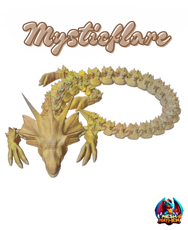 Mysticflare Articulated Dragon by Mesh Mayhem 3d model