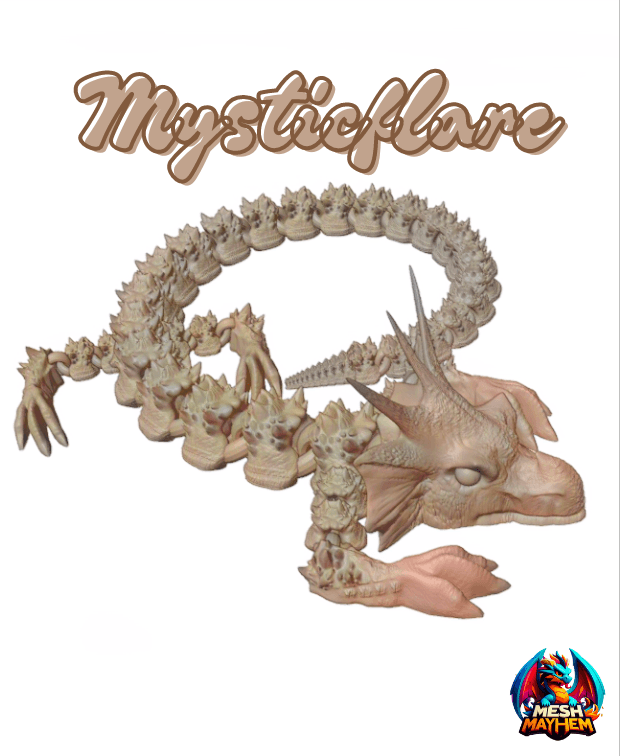 Mysticflare Articulated Dragon by Mesh Mayhem 3d model