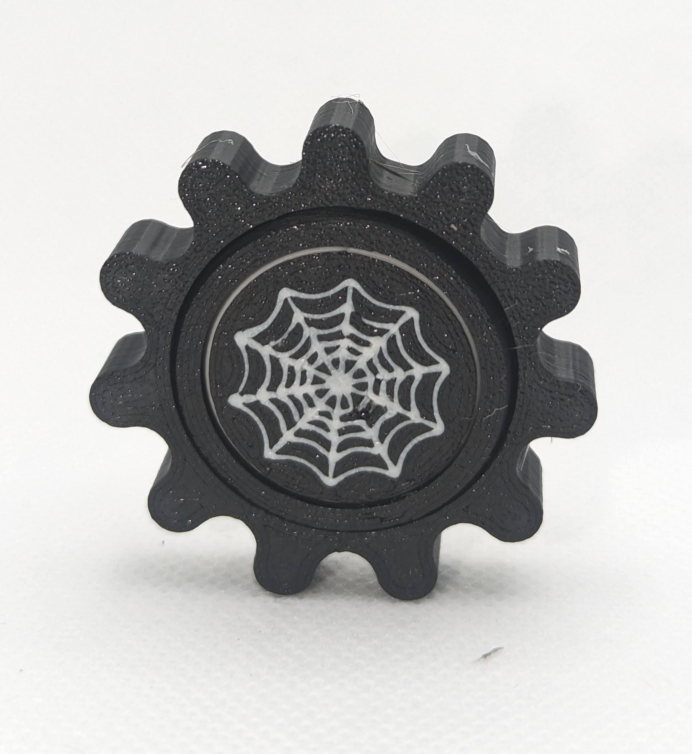 Gyroscope Gear Fidget - Halloween Spider 3d model
