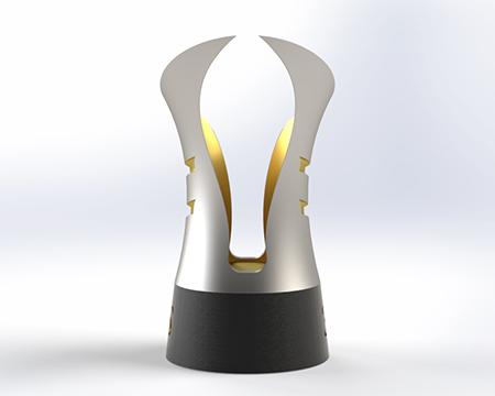 F1 Style Trophy 3DPI Awards Competition 3d model