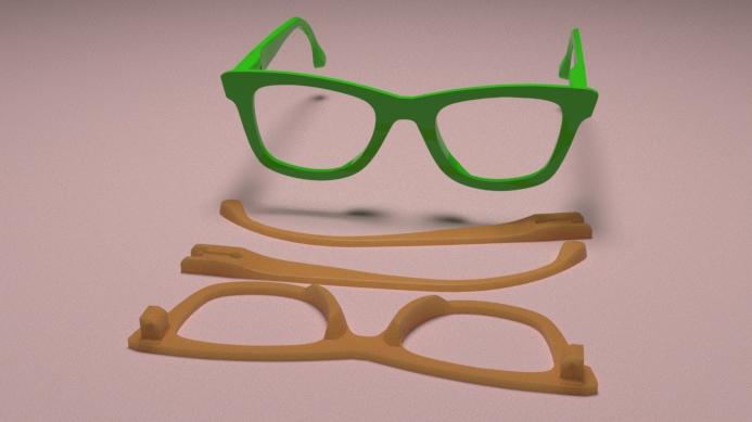 glasses frame 3d model