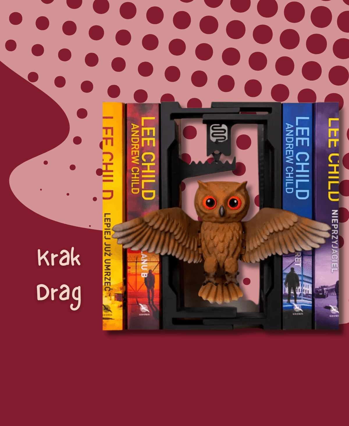 Flying Owl Adjustable Book Nook 3d model