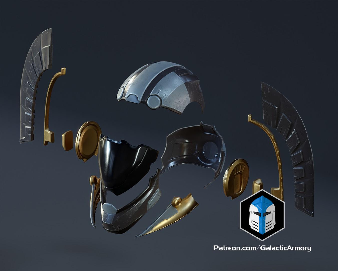 Helldivers 2 Helmet - Savior of the Free - 3D Print Files 3d model