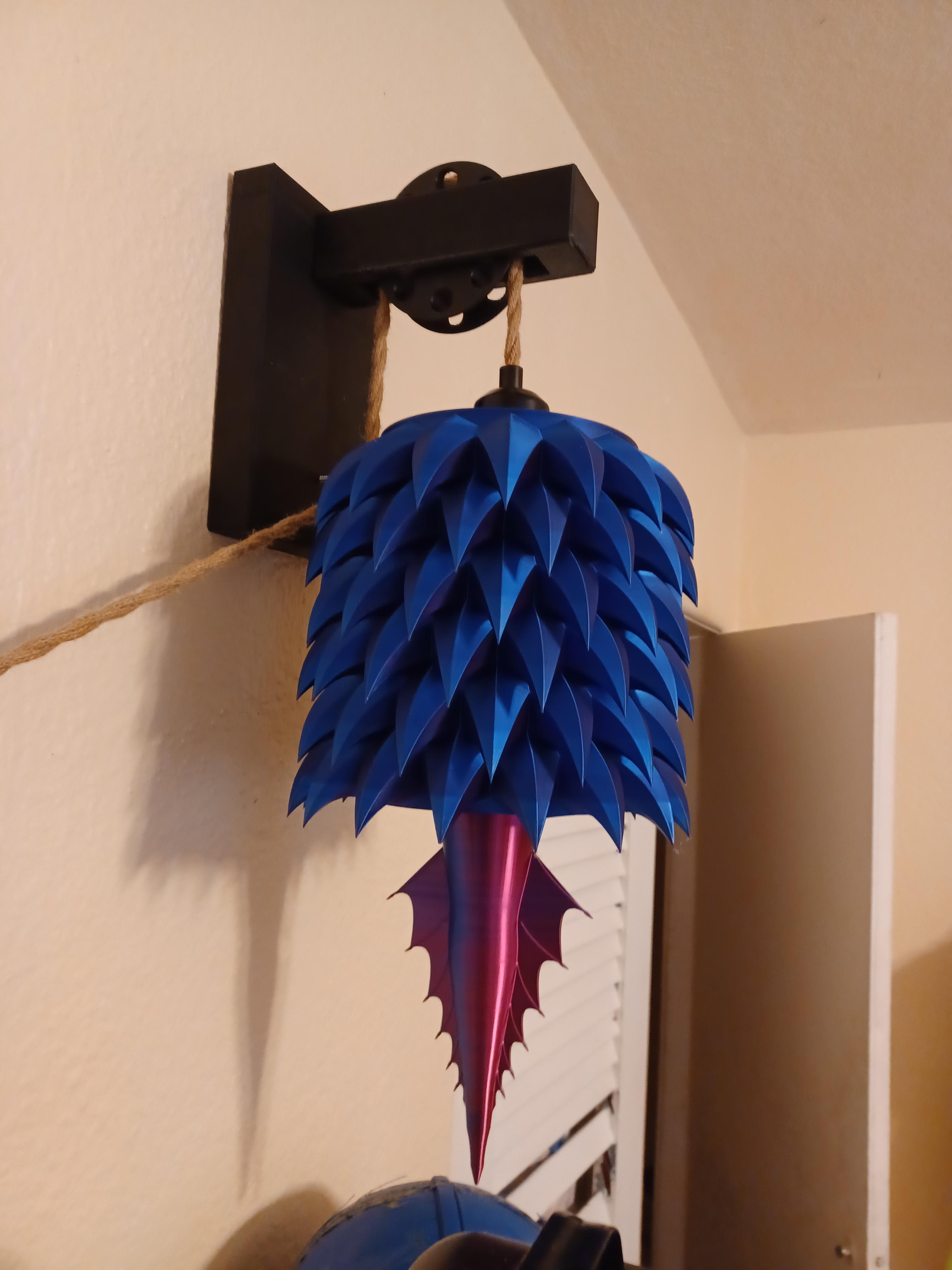 Dragon Scale Hanging Lamp #FunctionalArt 3d model