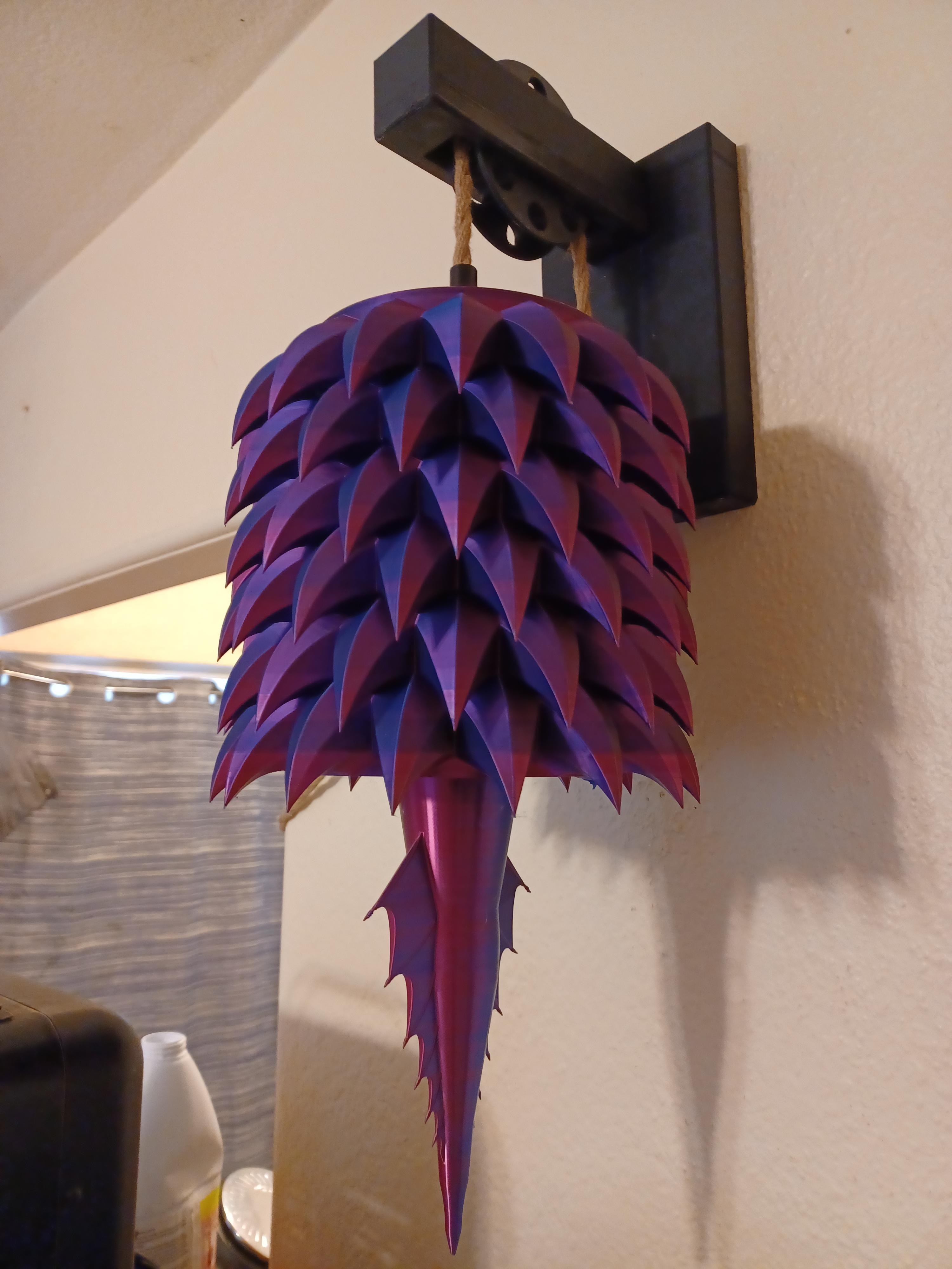 Dragon Scale Hanging Lamp #FunctionalArt - Amazing model. I have many more of these to make. Keep up the great work.  - 3d model