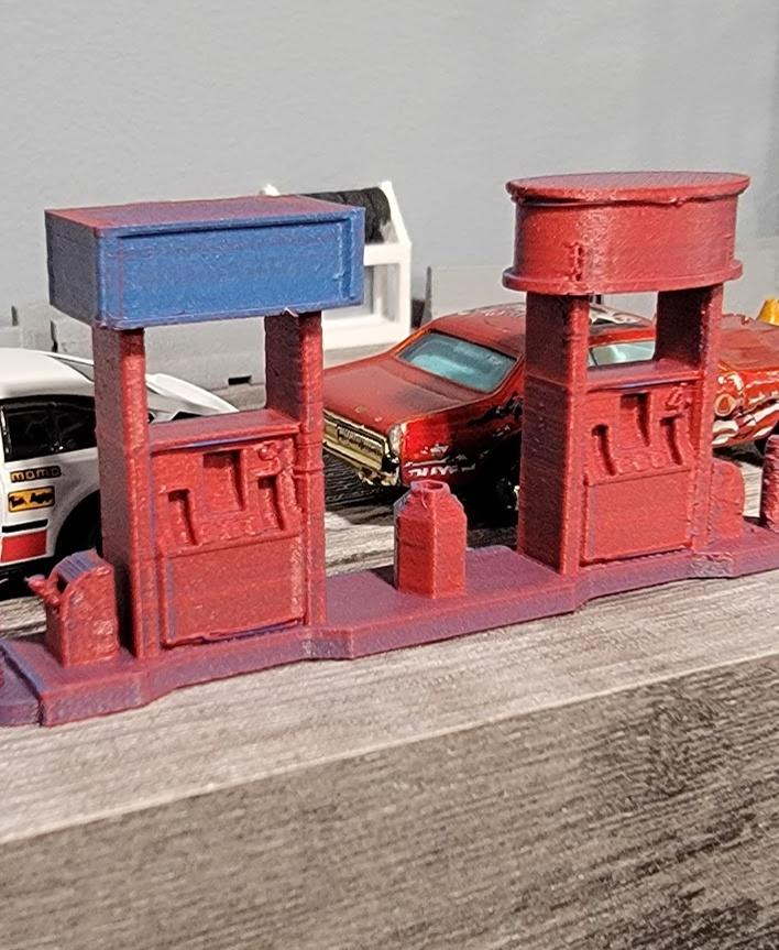 Gas Bar Island v2 - 1:64 Two versions of topper 1:64 3d model