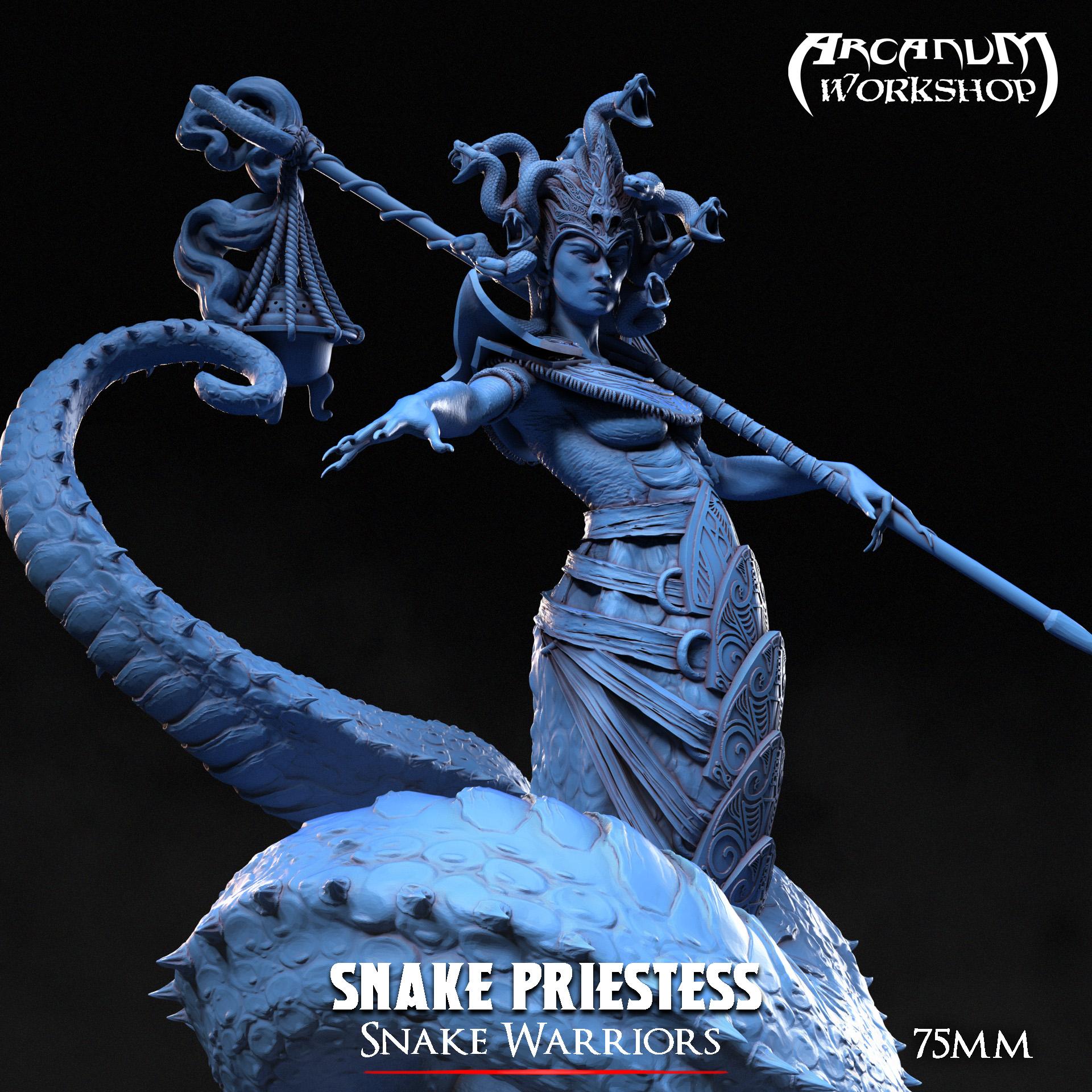 The Priestess Snake (75mm) 3d model
