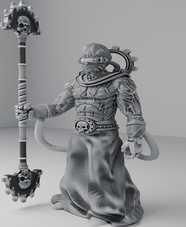 Adeptus mechanicus - Fulgurite electro priest warrior 1 W40K 3d model