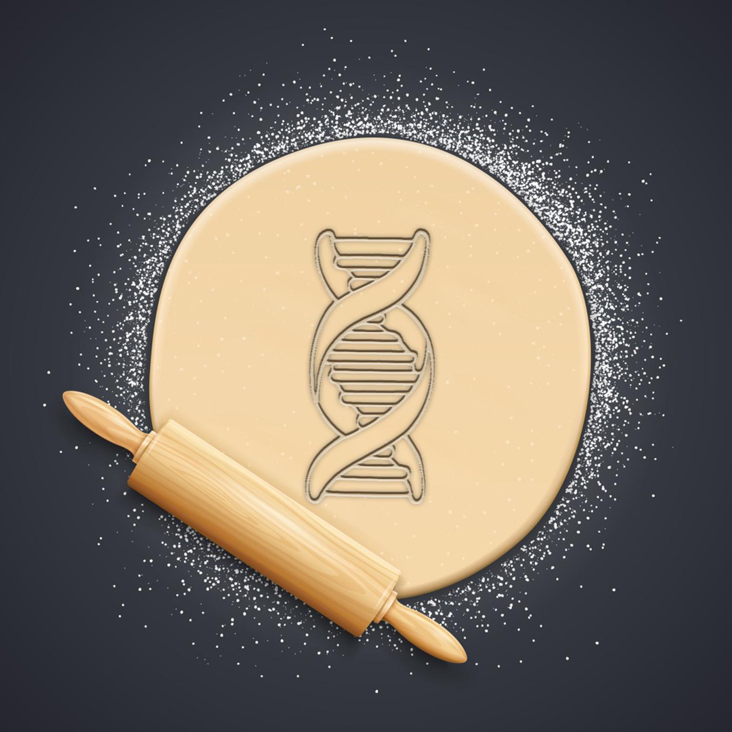 DNA Cookie Cutter, Biscuit Cutter 3d model