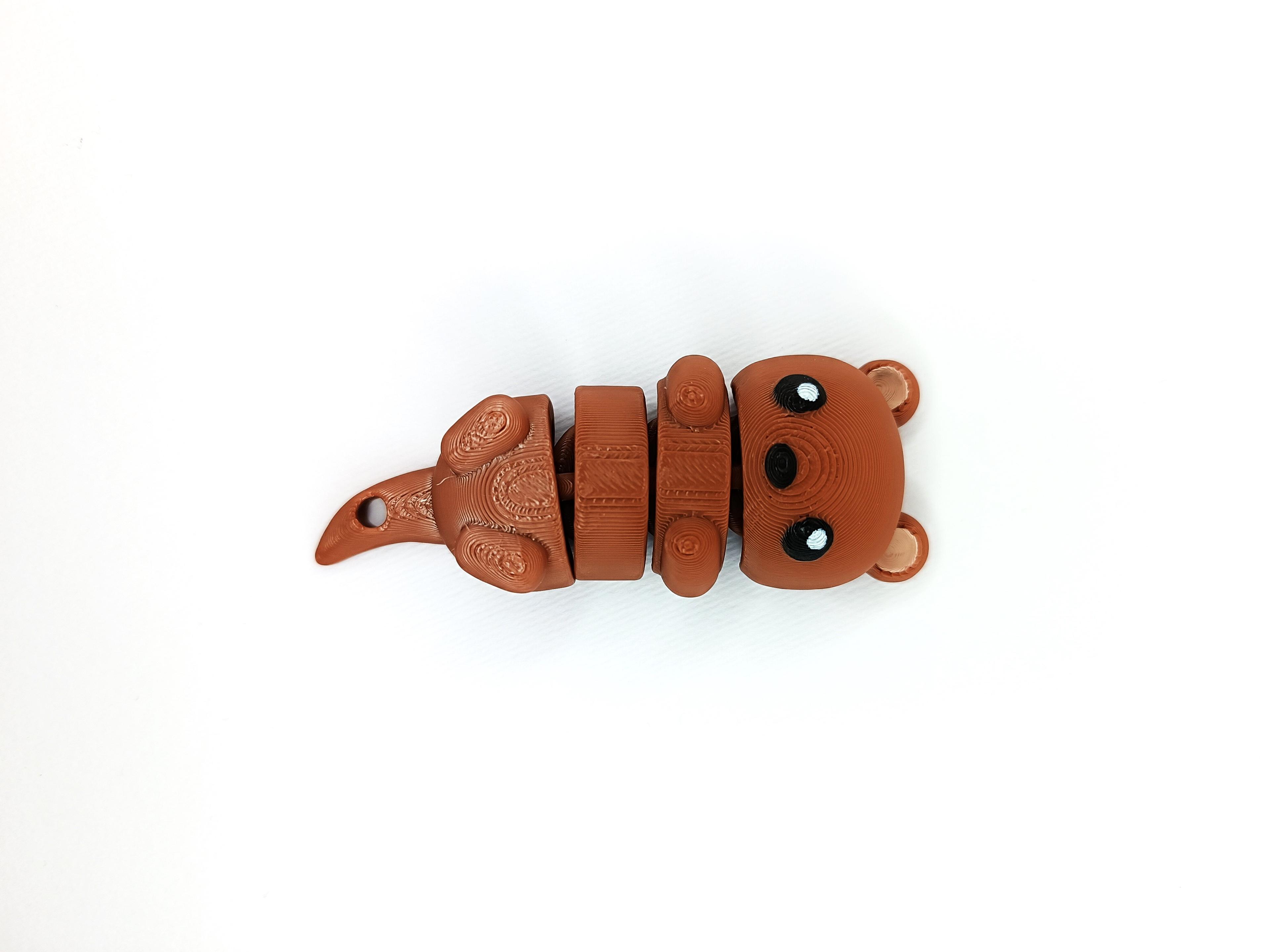 Cute Flexi Pets Otter (Keychain & Magnet) 3d model