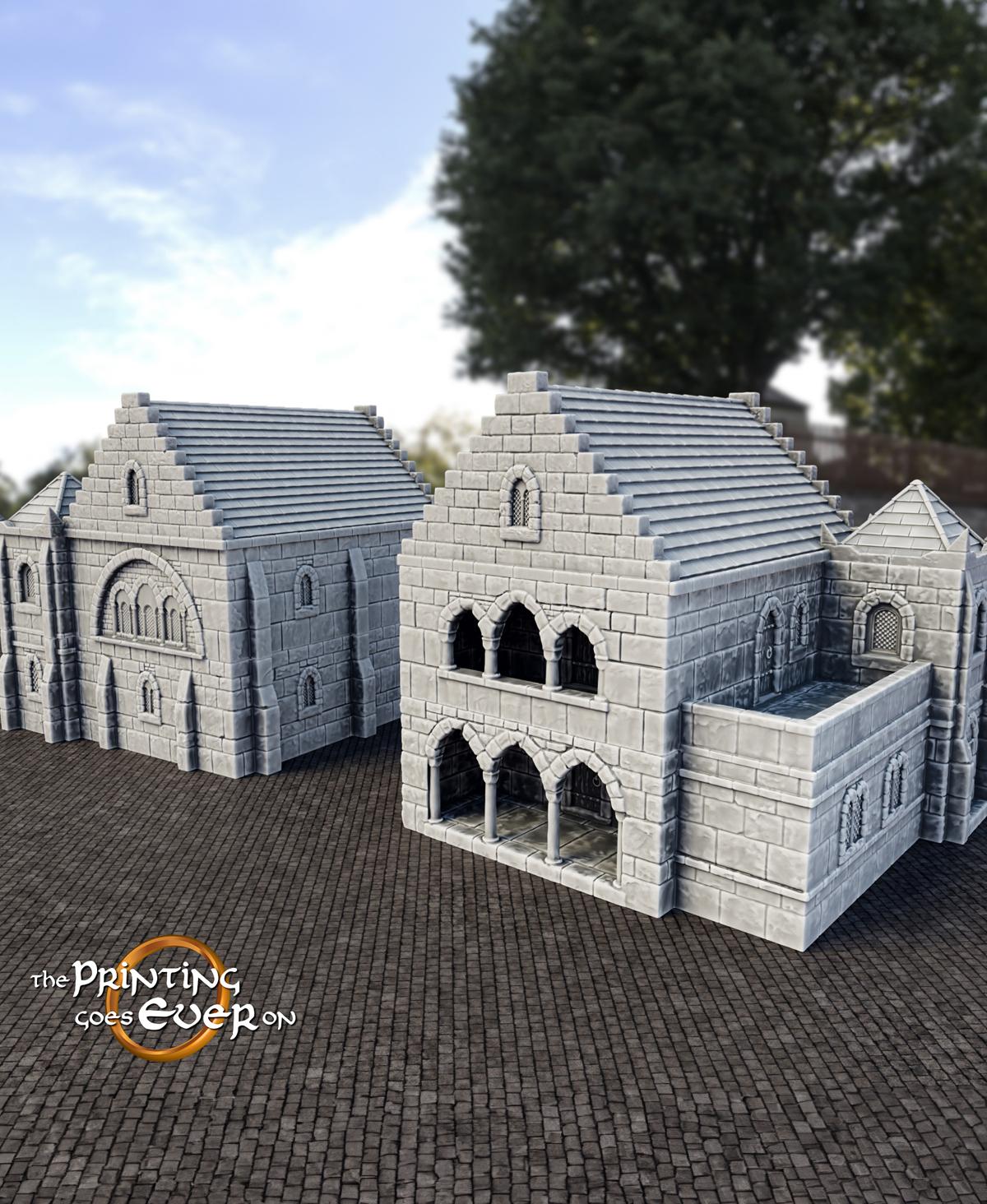 Whitcaester Building A - Large House 3d model