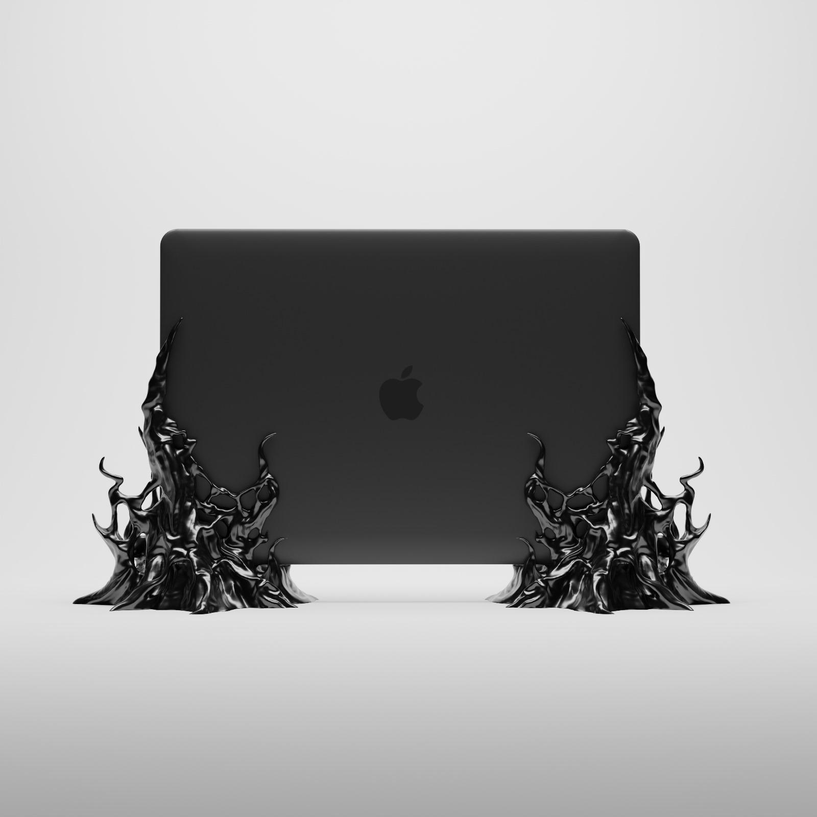 Symbiote Laptop Stand- Supportless 3d model