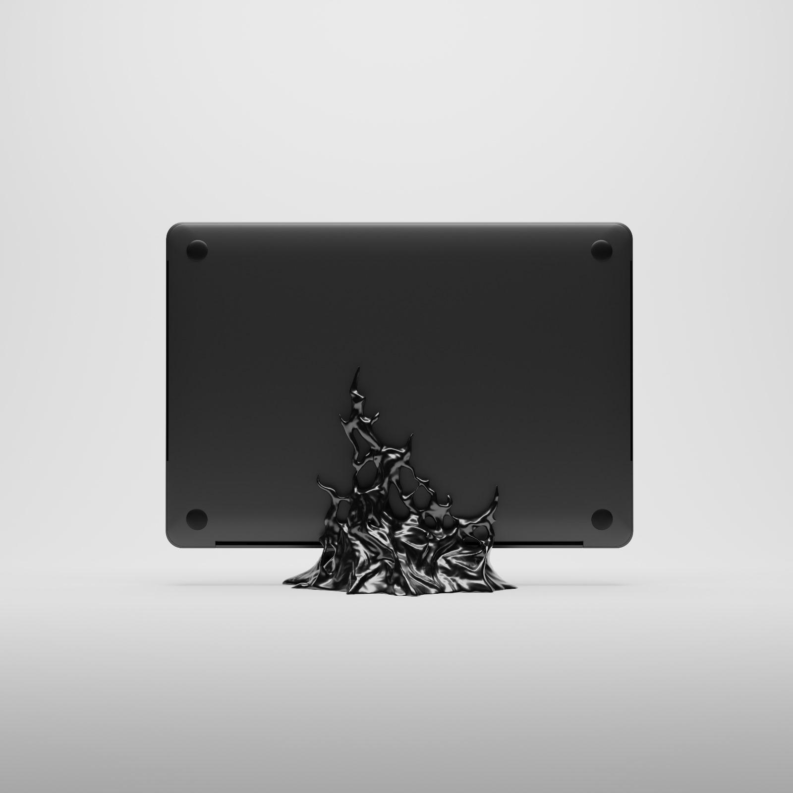 Symbiote Laptop Stand- Supportless 3d model