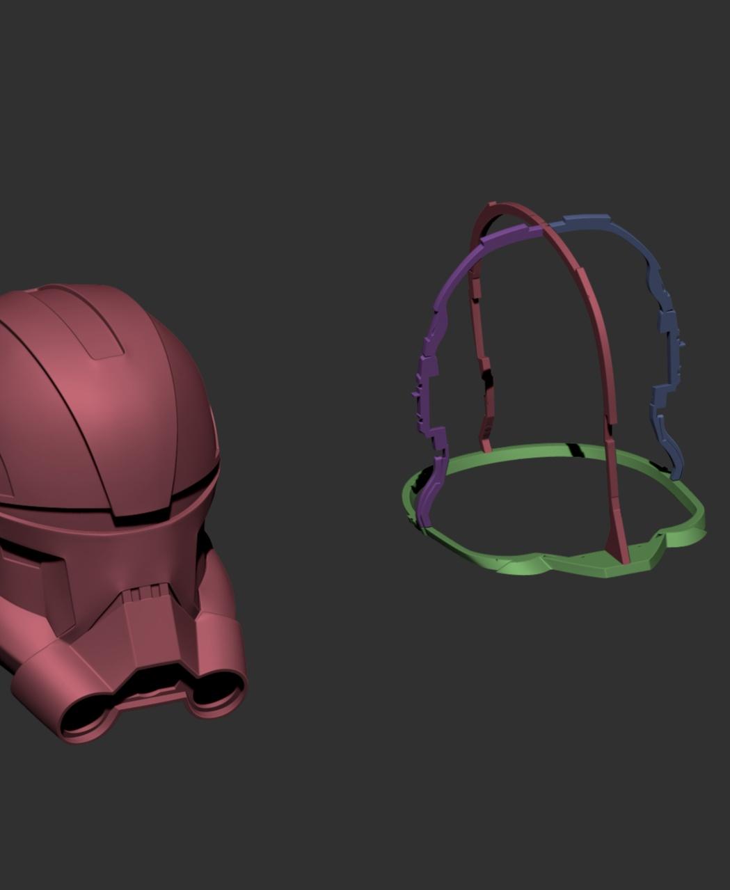 Echo helmet from Bad Batch 3d model
