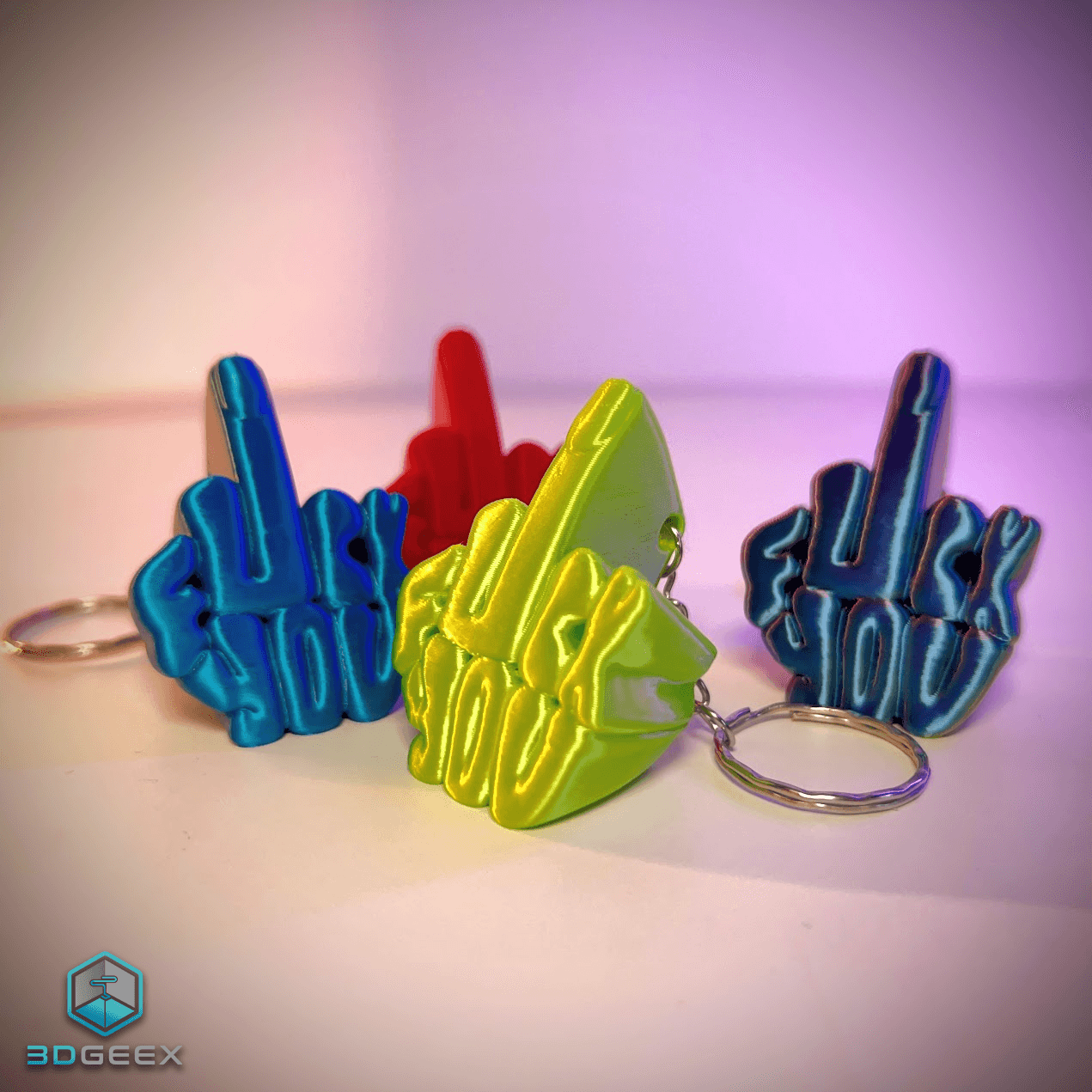 F**k You Keychains 3d model