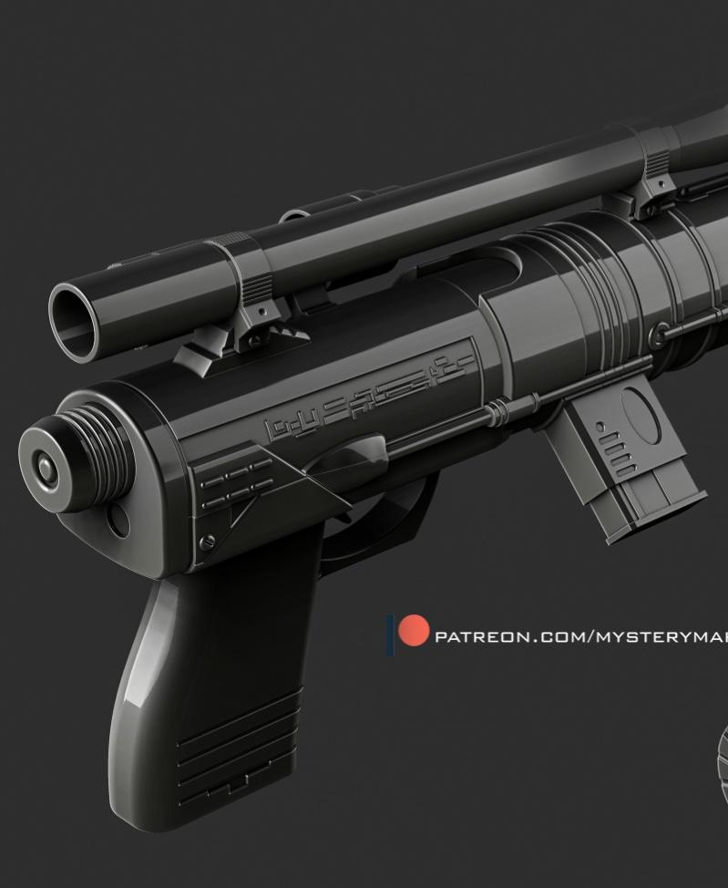 Andor blaster rifle 3d model