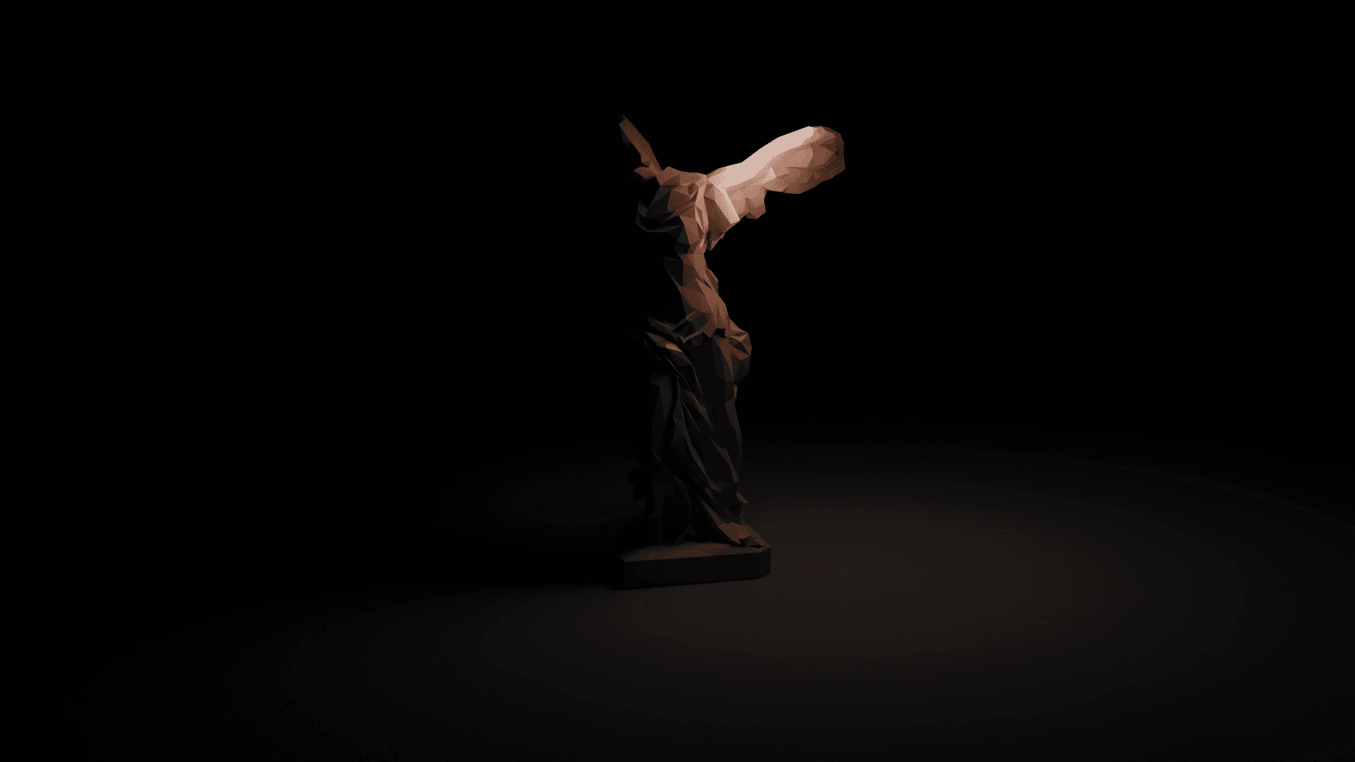 Winged Victory LowPoly 3d model