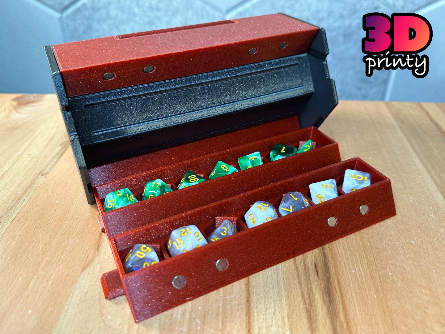Rollup Dice Box (Large Inset Core) 3d model