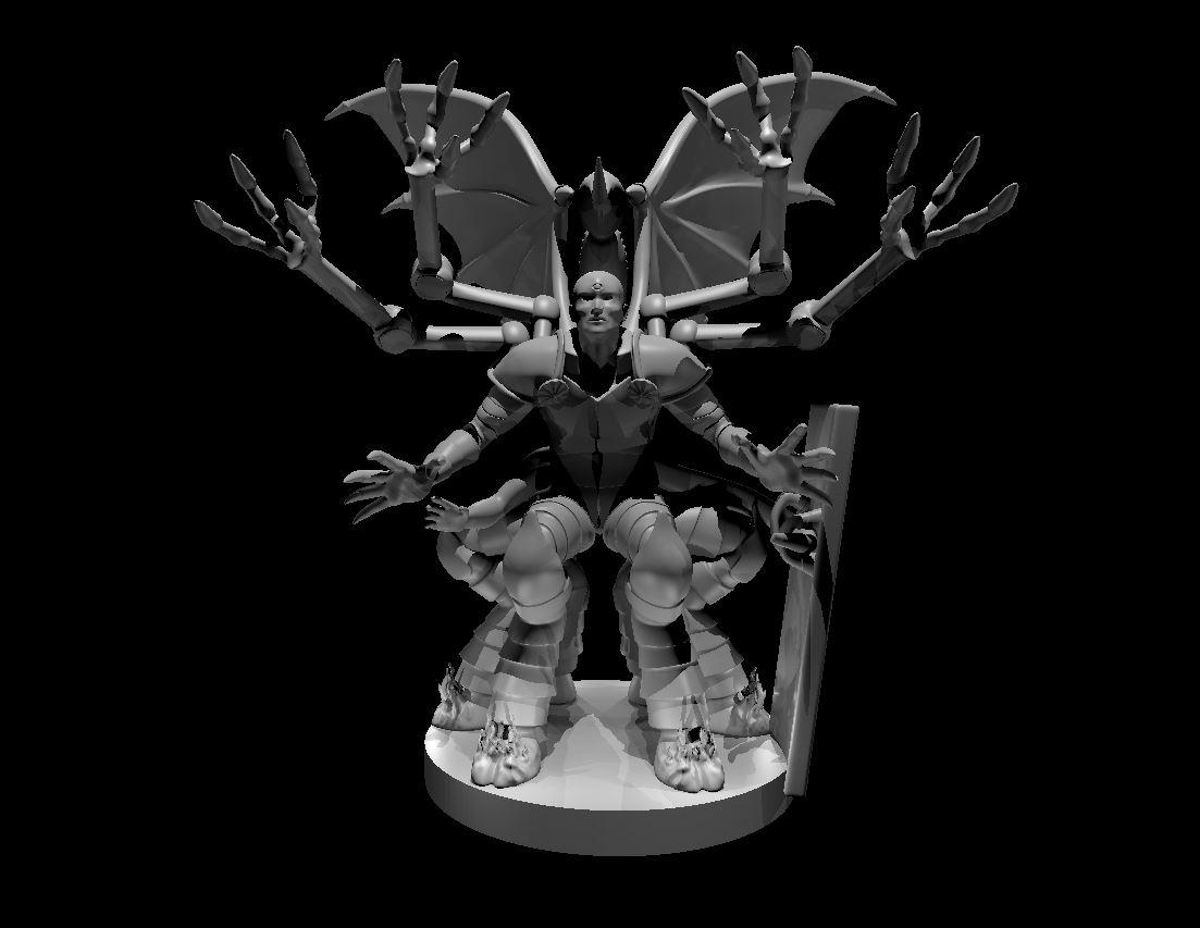 Demonic Alchemist - Demonic Alchemist - 3d model render - D&D - 3d model