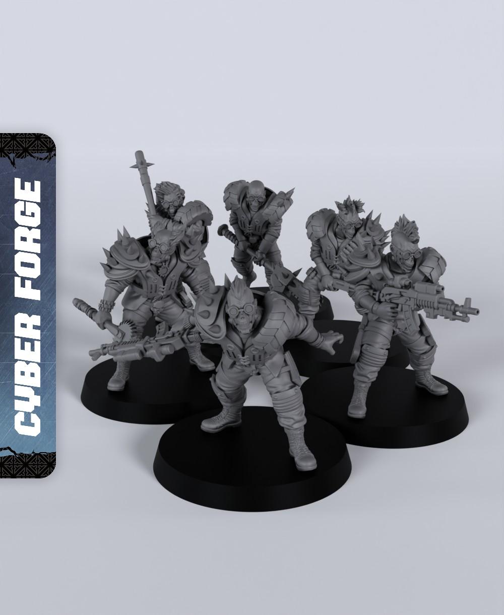 Junkers - With Free Cyberpunk Warhammer - 40k Sci-Fi Gift Ideas for RPG and Wargamers 3d model