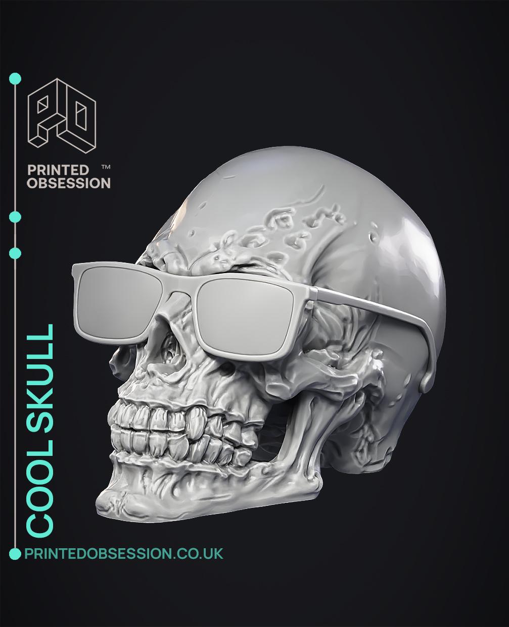 Skull with Shades  3d model