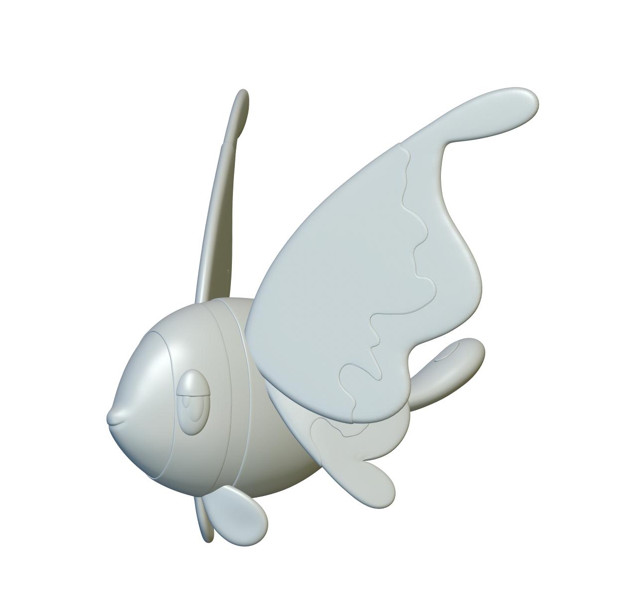 Pokemon Lumineon #457 - Optimized for 3D Printing 3d model