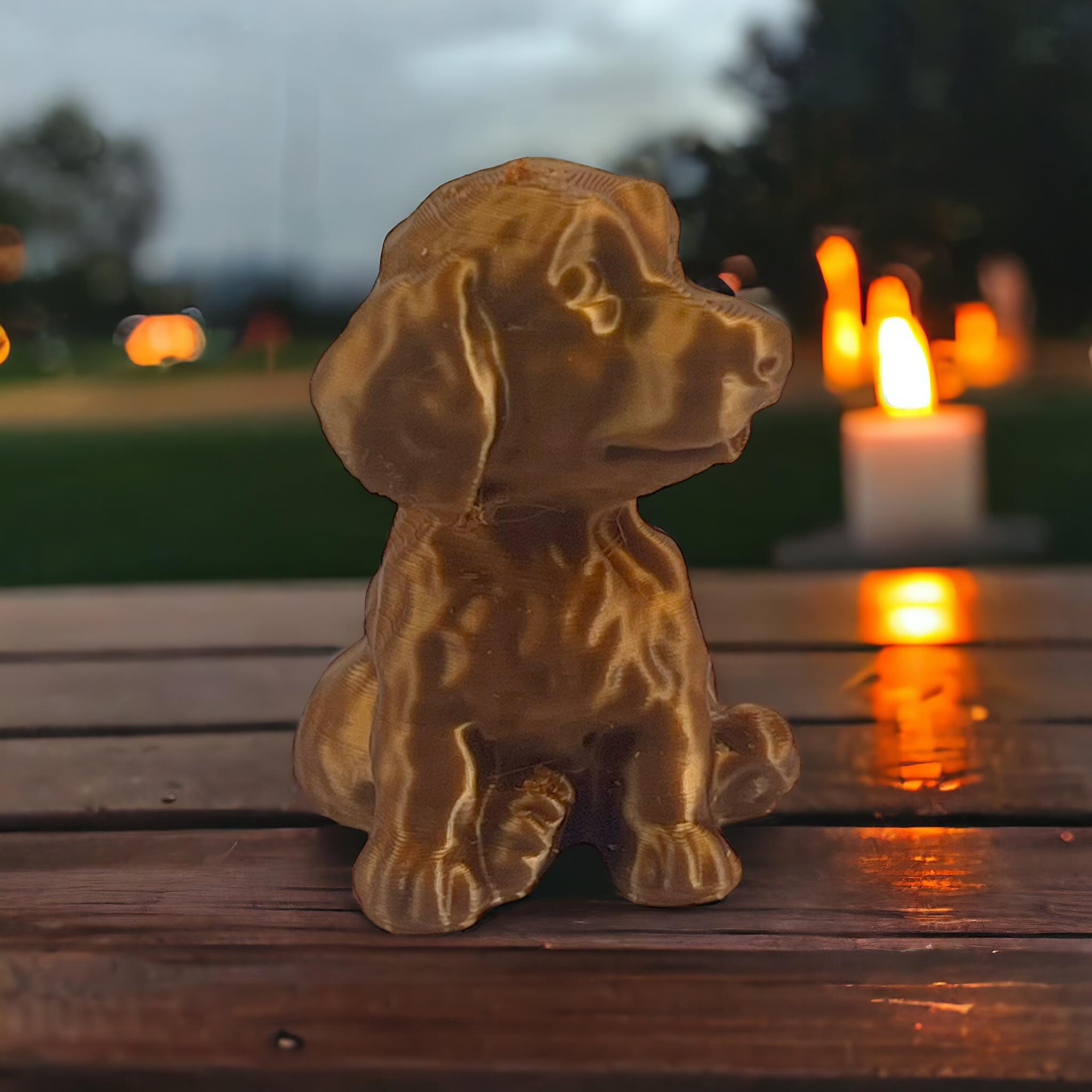 micro dog baby golden retriever 3d model