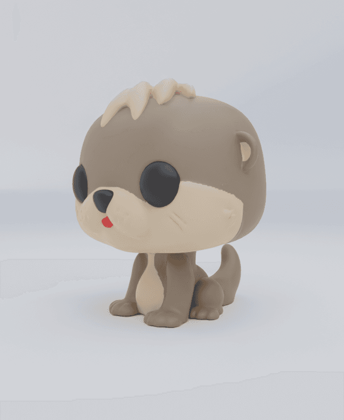 Funko Pop Style Otter Mesh Mayhem 3d model