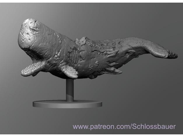 Zombie Whale 3d model