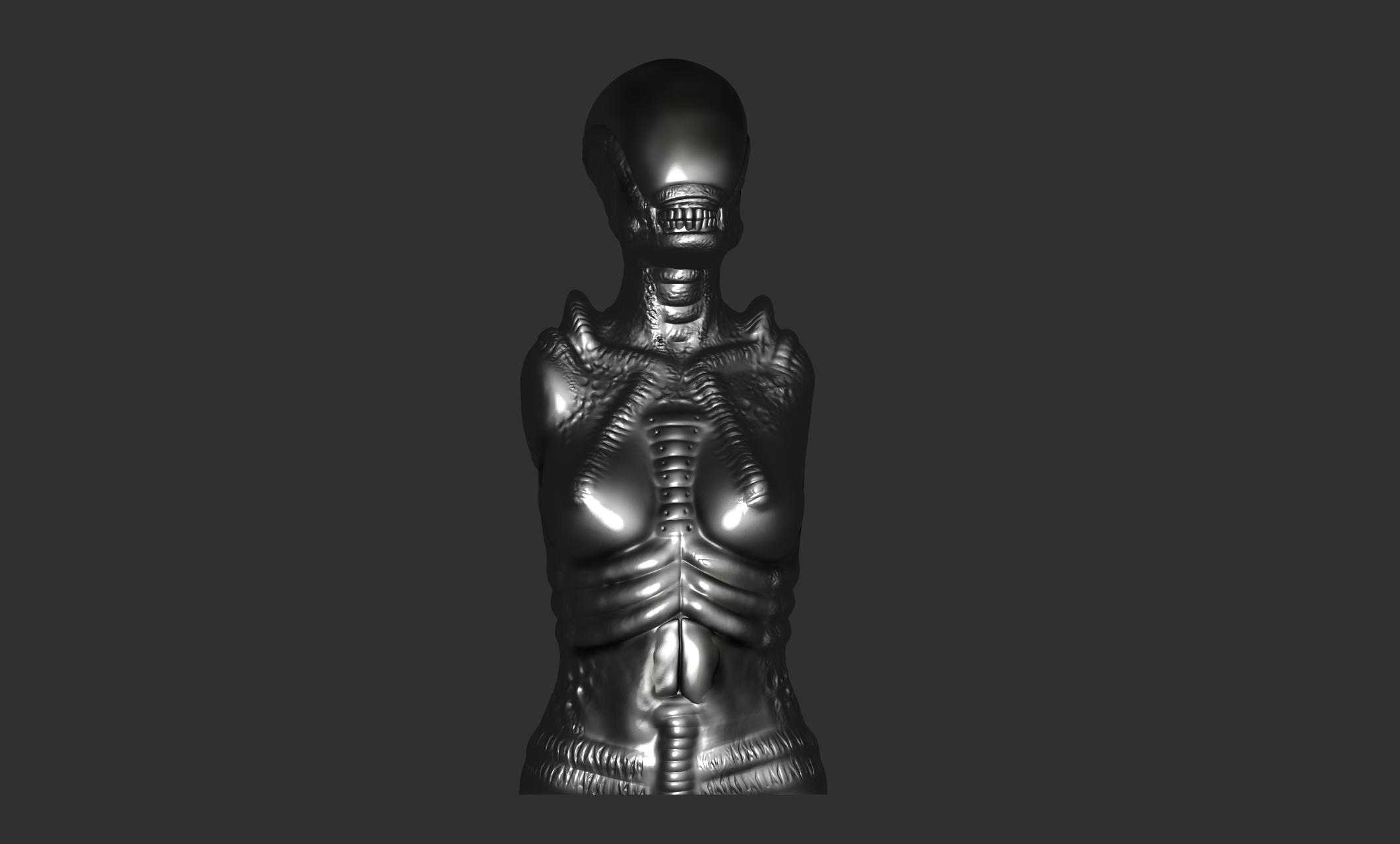 Giger Female Bust - 3D model by 3domsculpts on Thangs
