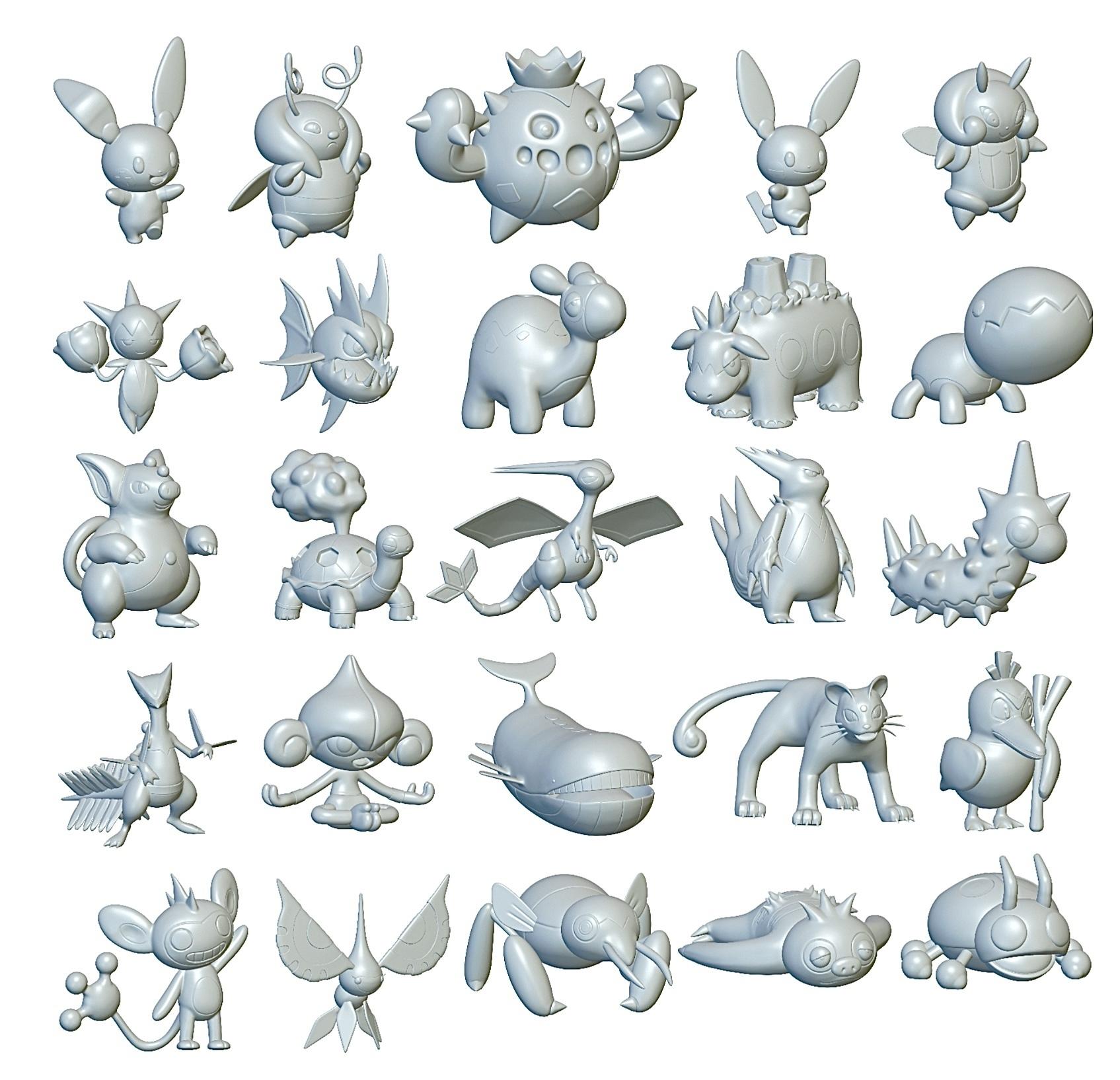 Pokemon Pack Ultra - Optimized for 3D Printing - Updated weekly! (348 so far!) 3d model