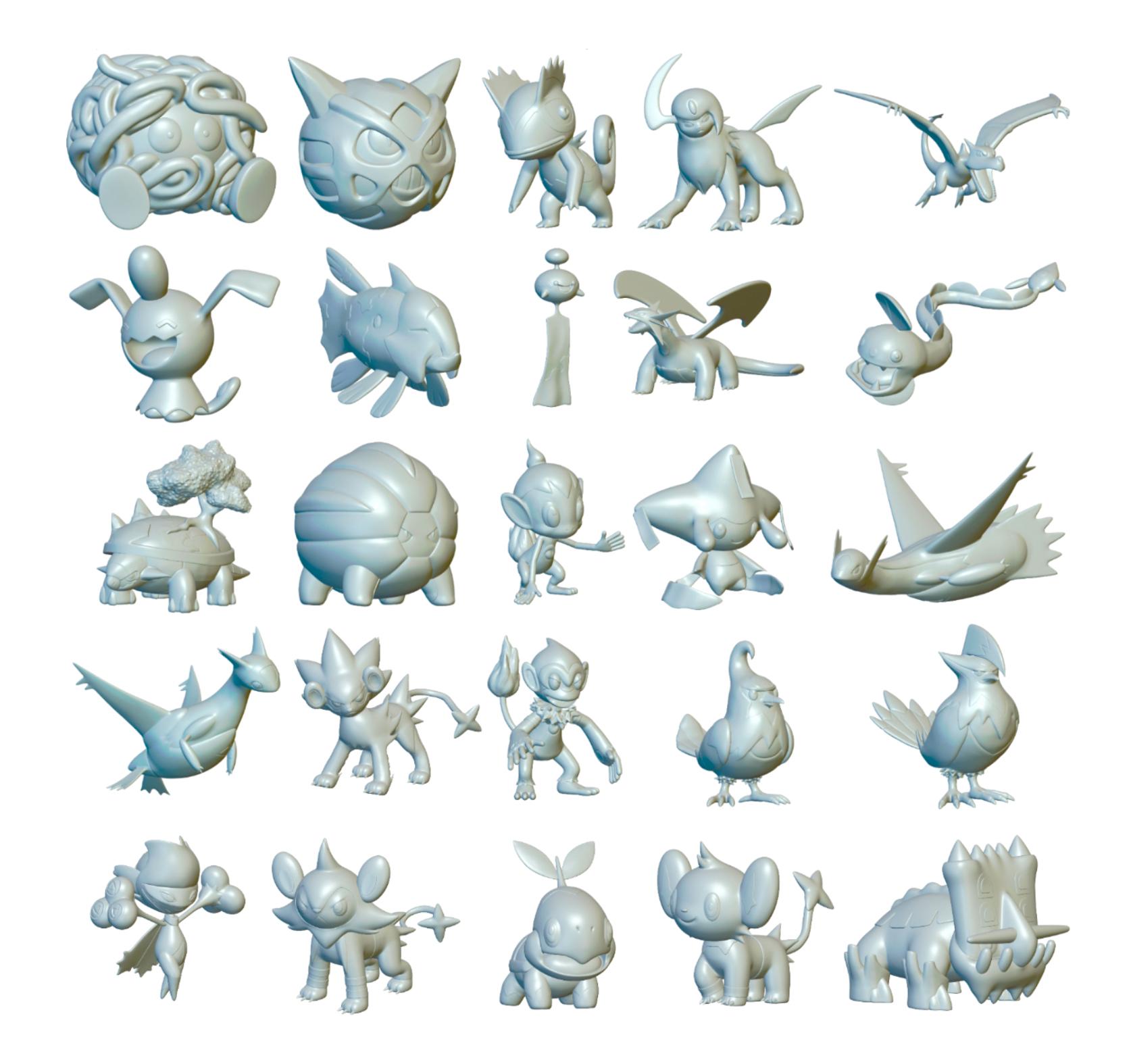 Pokemon Pack Ultra - Optimized for 3D Printing - Updated weekly! (360 so far!) 3d model