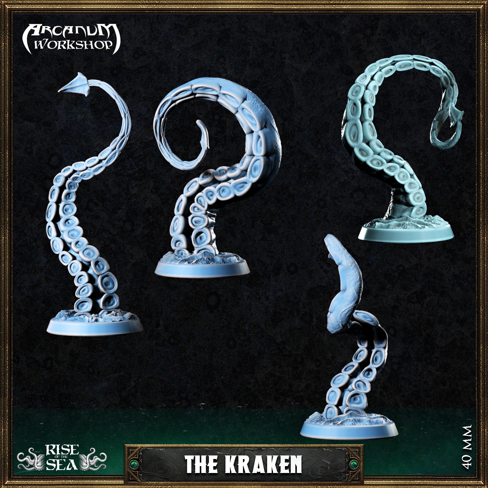 The Kraken 200mm (with Tentacles Pack)  3d model