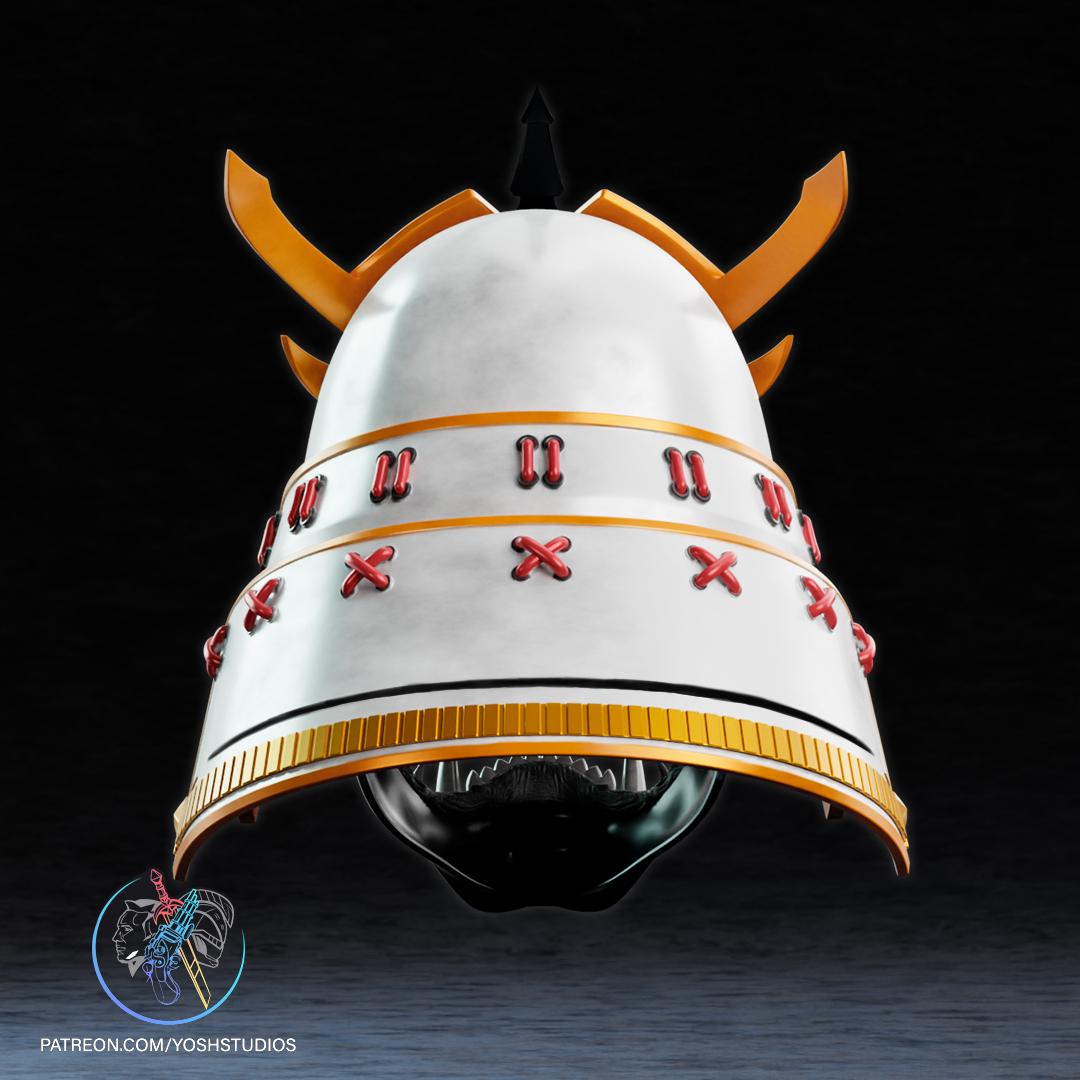 Sengoku Lord Draken Helmet 3D Print File STL Samurai 3d model