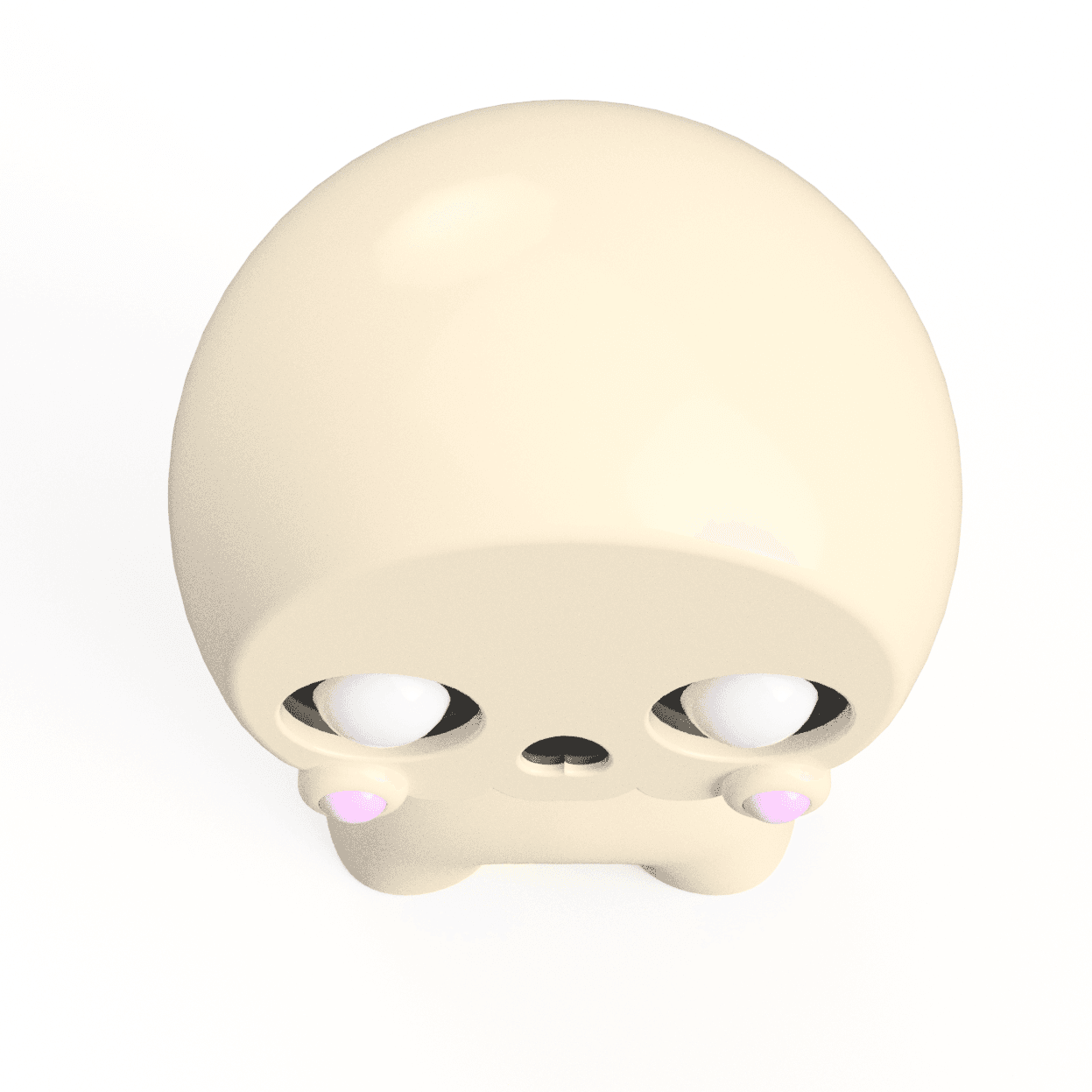 3D Printable Cute Bonehead Skeleton Figure STL - Ideal for Personal & Commercial Crafting 3d model